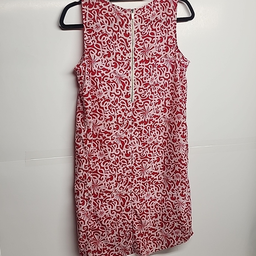 Halogen Red and White Patterned Mini Dress Size S - Picture 3 of 6